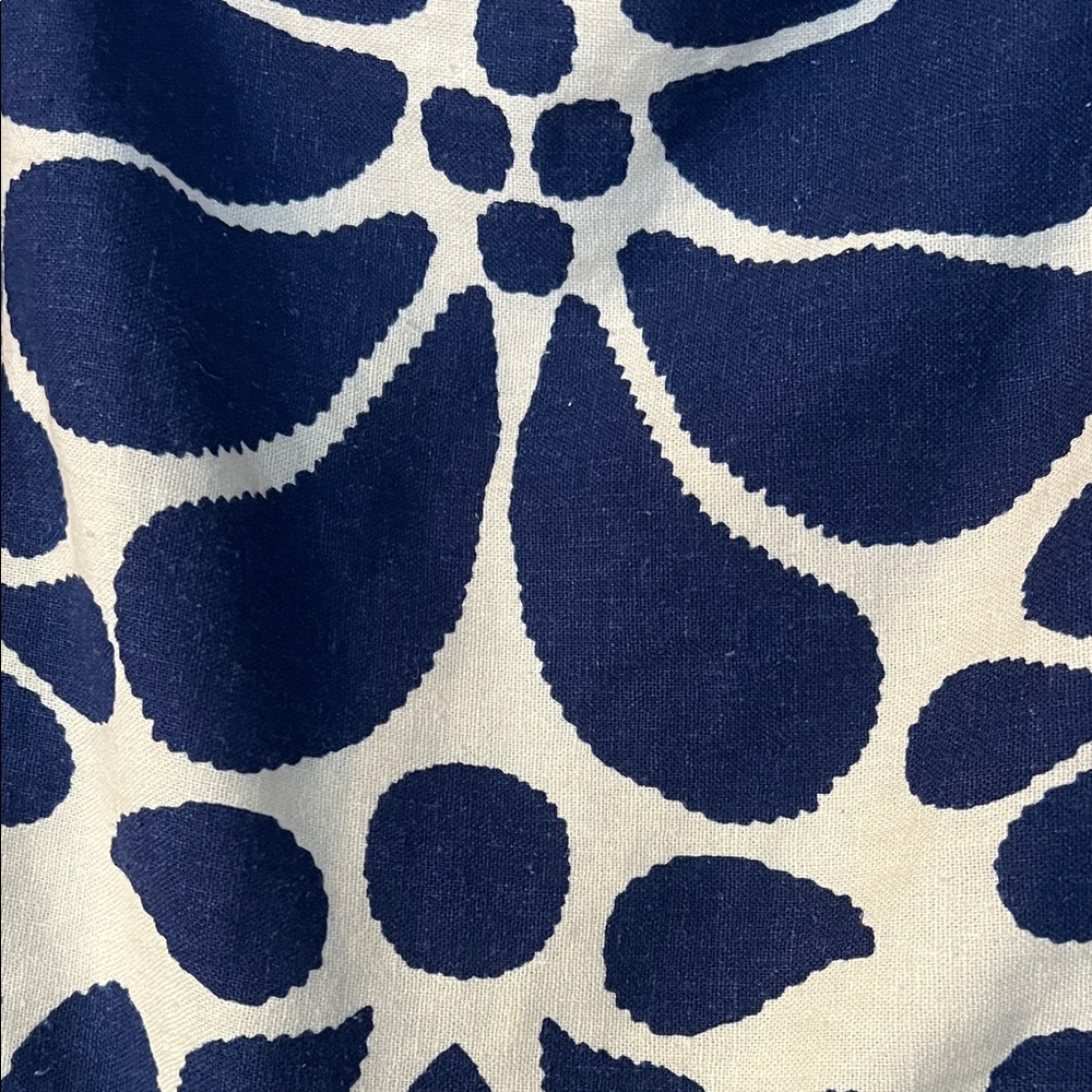 Christian Lacroix Blue and Cream Floral Midi Dress - Picture 3 of 7